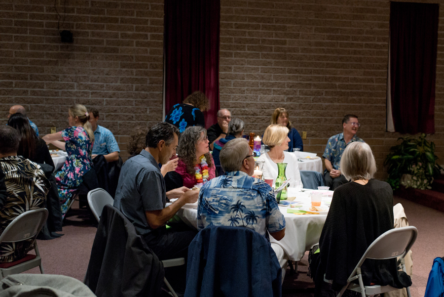 Table with group of people